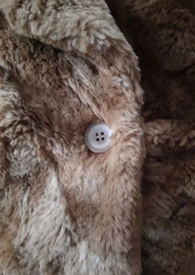 Chaqueta marrón piel Zara