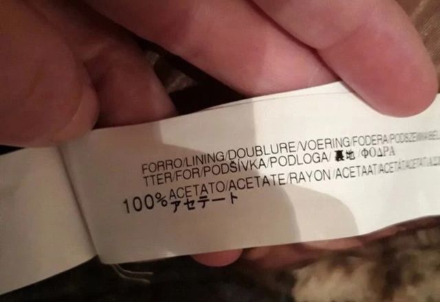 Chaqueta marrón piel Zara