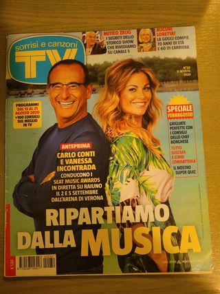 Rivista Tv Sorrisi e Canzoni N.32 - 11 AGOSTO 2020
