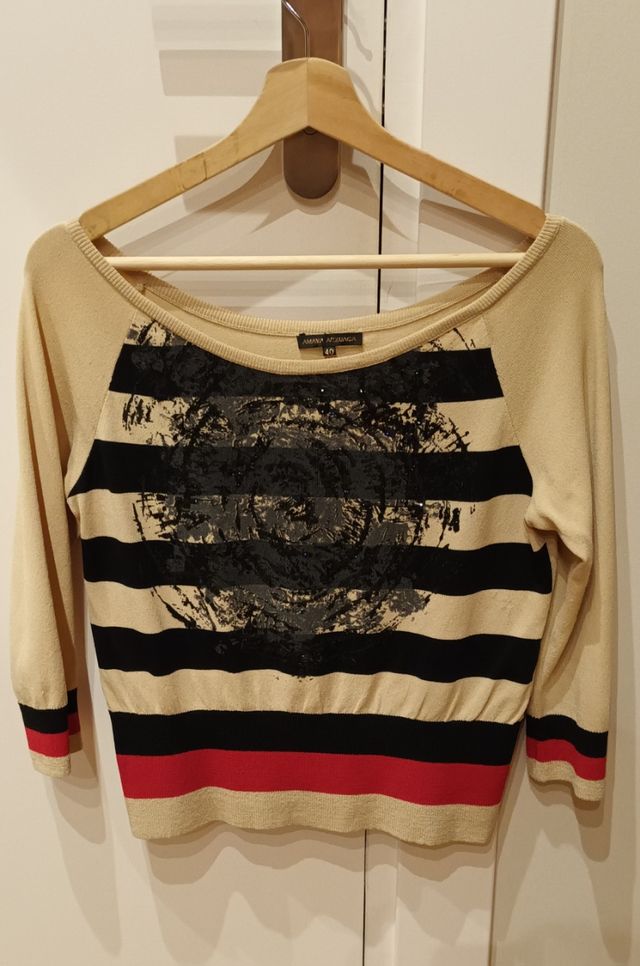 Top jersey rayas Amaya Arzuaga