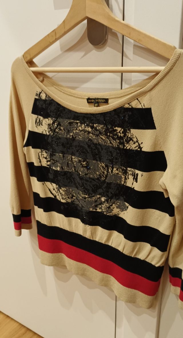Top jersey rayas Amaya Arzuaga