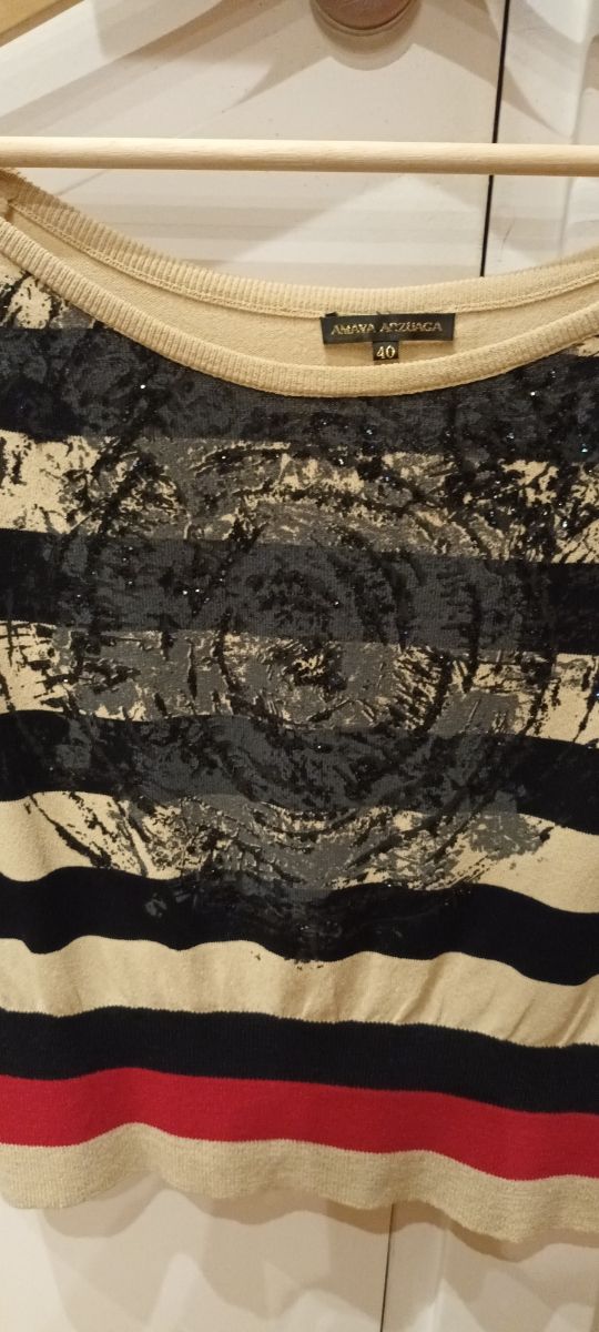 Top jersey rayas Amaya Arzuaga