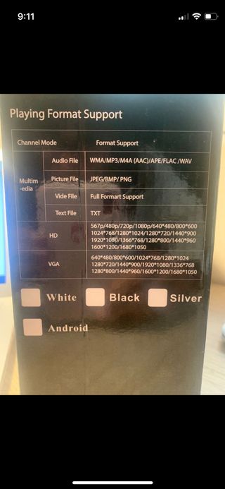 Miniproyector portatil