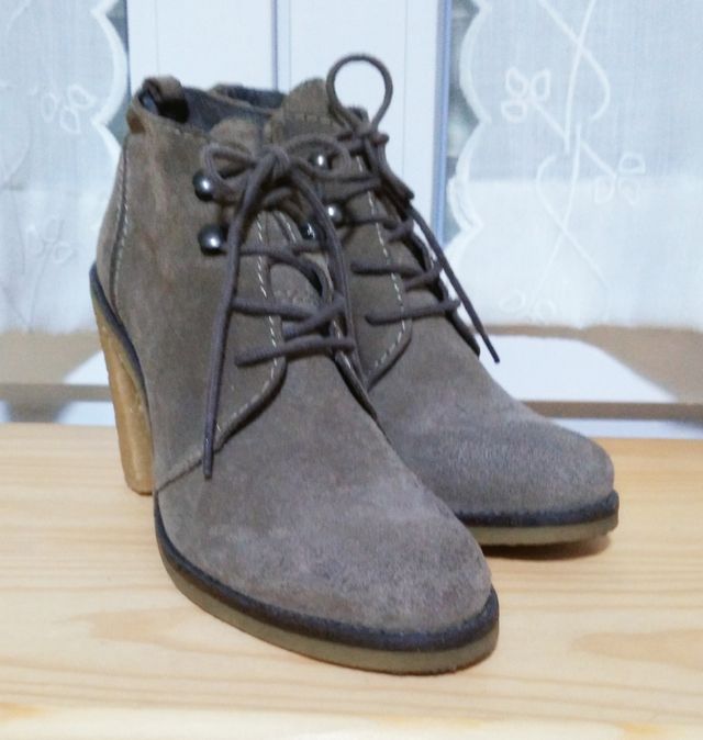 Botines de piel de Zara talla 40