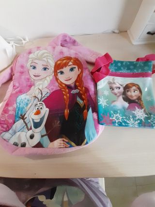 Mochila y bolso de frozen