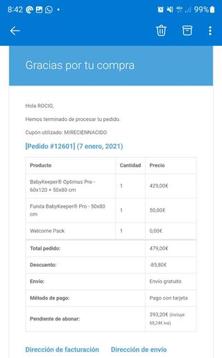 Colchón BabyKeeper® 2 en 1 (minicuna+cuna