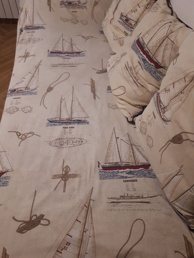 Colcha y fundas cojines