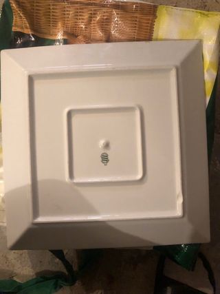 10ud bandejas/platos cuadrados langenthal 33-33