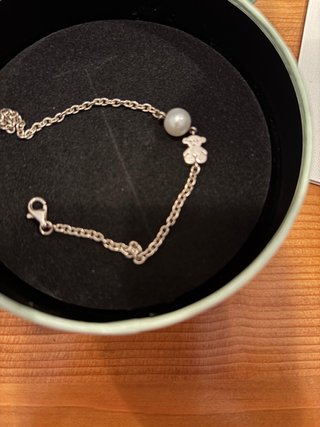 Pulsera original TOUS plata perla con certificado