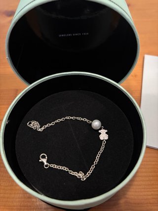 Pulsera original TOUS plata perla con certificado