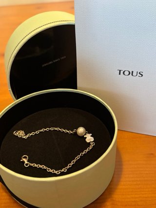 Pulsera original TOUS plata perla con certificado