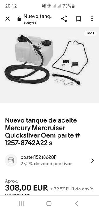 Deposito de aceite barco