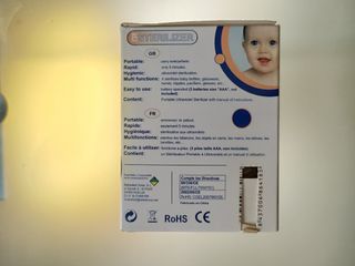 Esterilizador chupetes ultravioleta