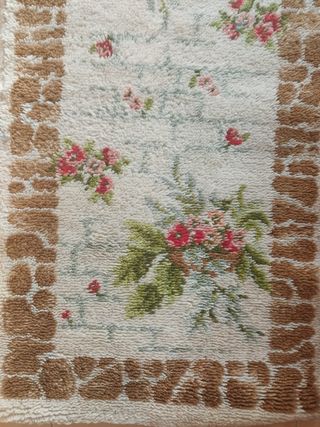 Alfombra pasillera estampado floral