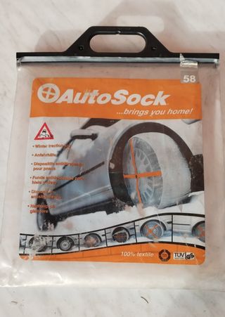 Cadena nieve Funda textil Autosock 58