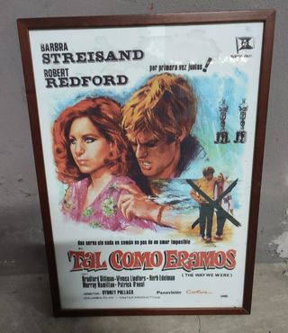 Cartel de cine enmarcado