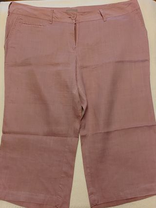 Pantalón lila Mango