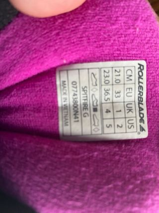 Patines velocidad.Talla 33-36'5