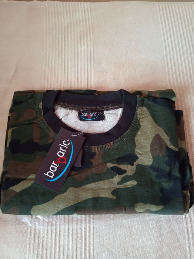 Camiseta camuflaje verde