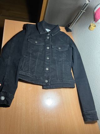 CAZADORA VAQUERA NEGRA