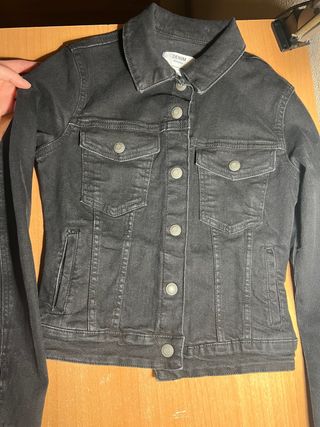 CAZADORA VAQUERA NEGRA