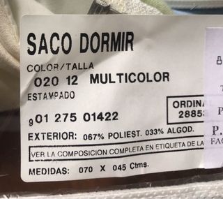 Saco de bebé para dormir