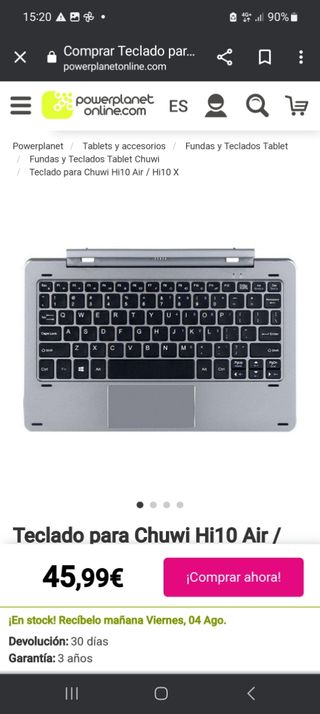 Teclado para tableto Ipad
