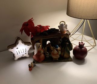 Estrella madera personalizada con luz led