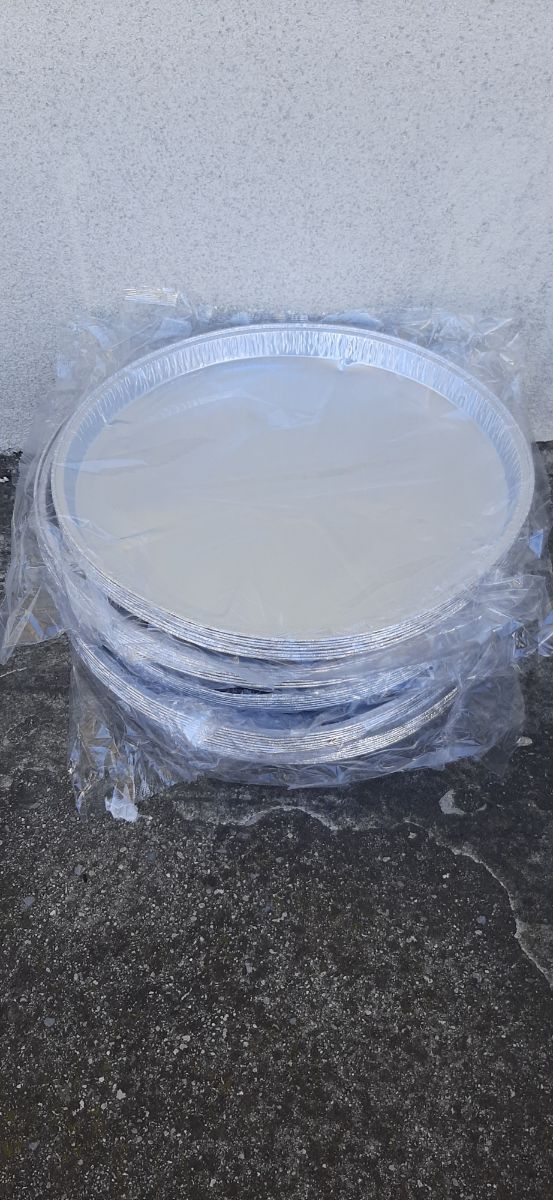 Vassoio/piatto in alluminio