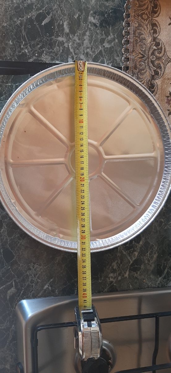 Vassoio/piatto in alluminio