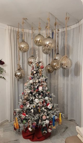Bolas grandes de navidad de cristal