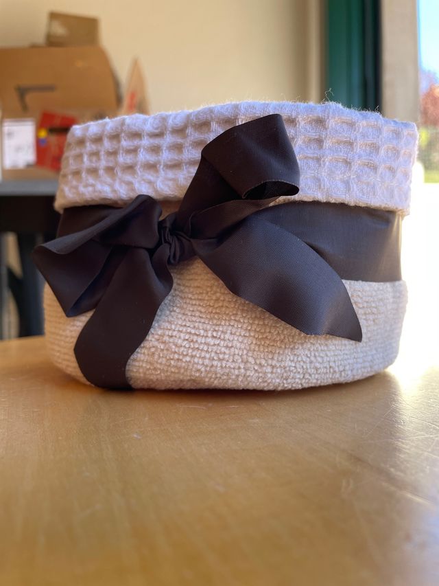 cestino porta rotolo in morbida spugna