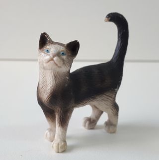FIGURA DE GATO GRIS ATIGRADO SCHLEICH