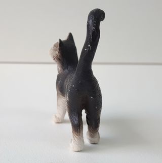 FIGURA DE GATO GRIS ATIGRADO SCHLEICH