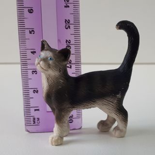 FIGURA DE GATO GRIS ATIGRADO SCHLEICH