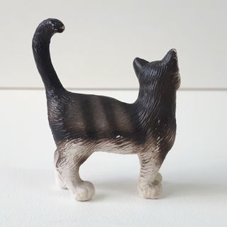 FIGURA DE GATO GRIS ATIGRADO SCHLEICH