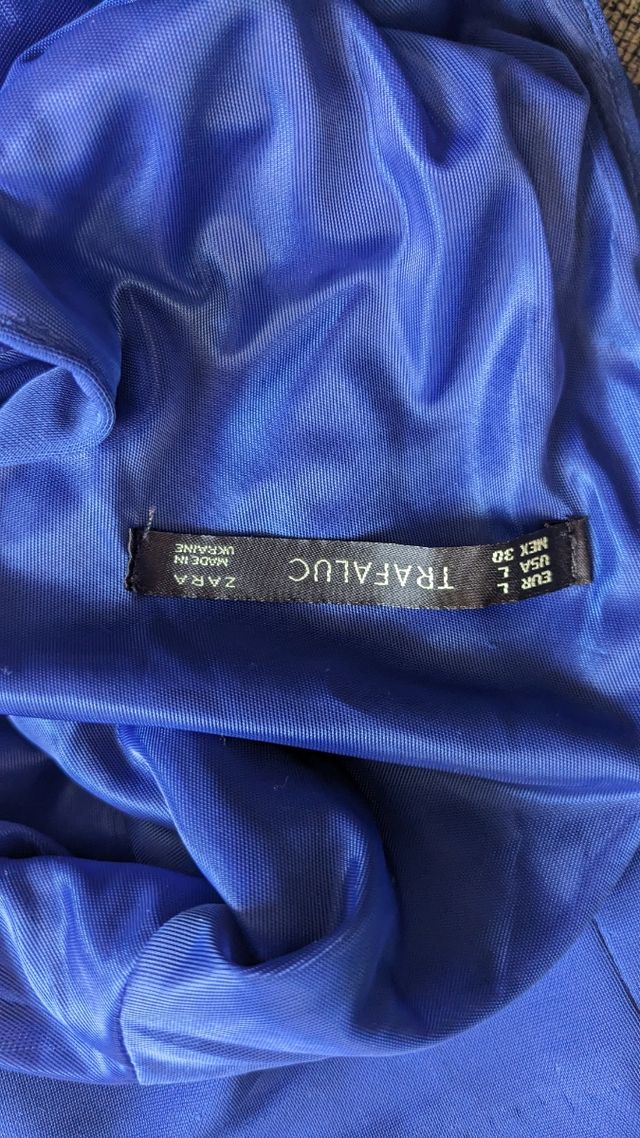 Vestido corto azul eléctrico