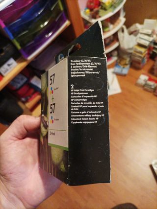 Cartucho tinta HP 57 tri-color 2 pack