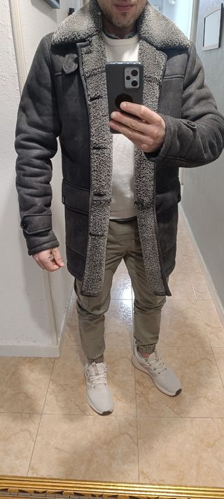 Abrigo Zara talla EU XL USA XL