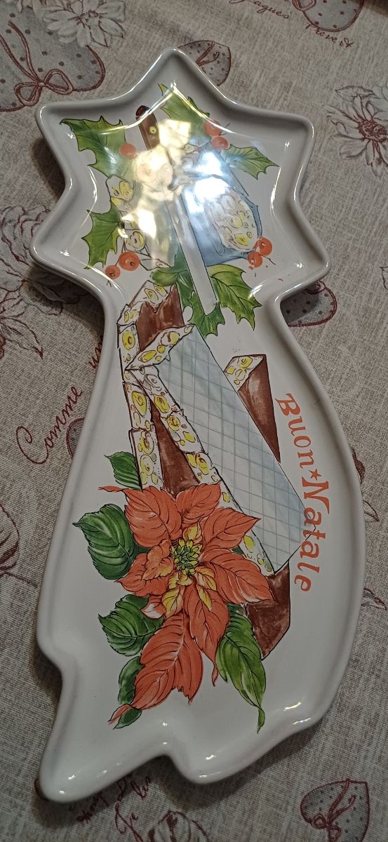 Vassoio natalizio a forma di stella cometa 