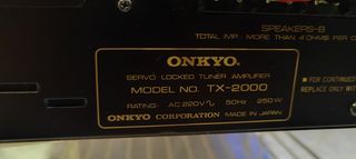 Amplificador Onkyo TX 2000