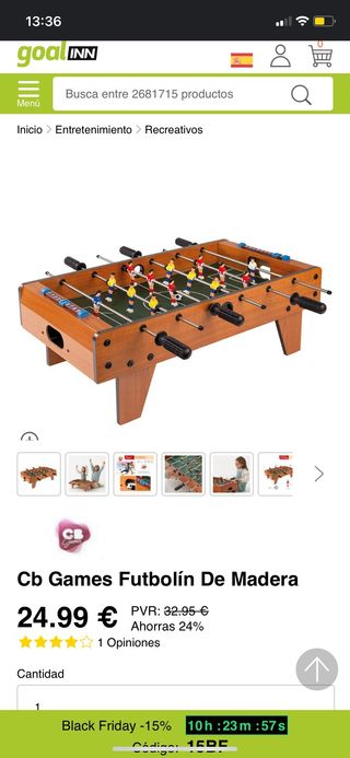 Futbolin para niños