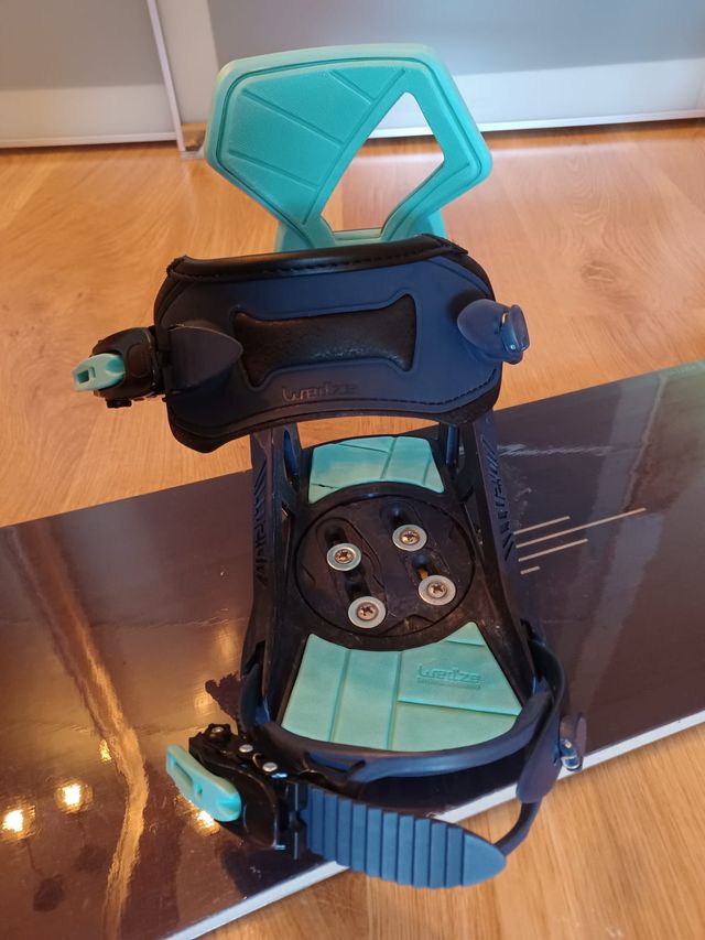 Tabla Snowboard con fijaciones de iniciación