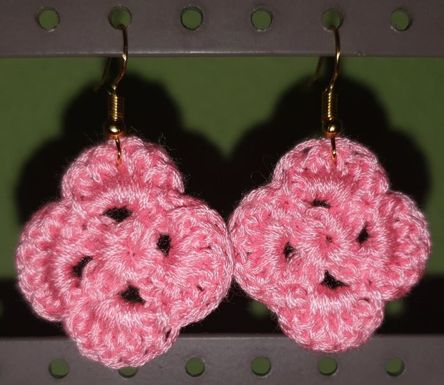 Brincos de crochet