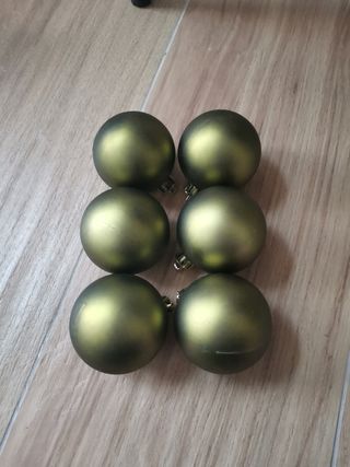 Bolas navidad verdes