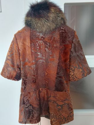 Chaqueta de lujo de piel