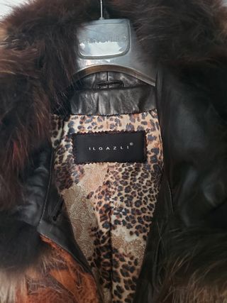 Chaqueta de lujo de piel