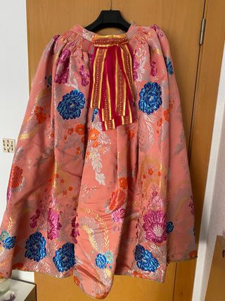 Vestido de fallera color salmon