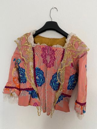 Vestido de fallera color salmon
