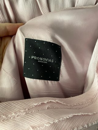 Vestido largo Pronovias rosa palo talla 36-38